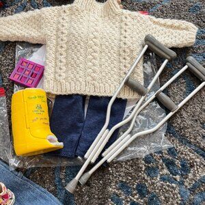 RETIRED American Girl Doll Apres Ski Outfit and gear